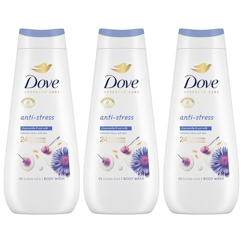 Dove Advanced Care Sulphate Free Body Wash for Women Made with Skin-Natural Nourishers and Micromoisture Provides 24 Hours Renewing Lotion-Soft Softer Skin, 400ml Pack of 3