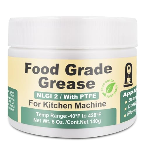 BTAS Lebensmittel-Schmierfett für Kitchen-Standmixer, hygienisches Schmiermittel für Mixer, Kaffeemaschinen, NSF-H1-zertifiziert, 150g