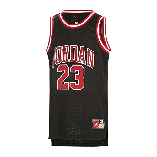 Jordan Boy's 23 Jersey (Big Kids) Black LG (14-16 Big Kid)