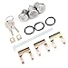Klanata Car Door Trunk Key Kit Door Lock Cylinder Set Accessories Parts with 2 Keys 654394765282 Replacement for Chevelle