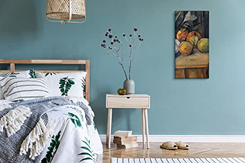 Horloge sur Toile La Grosse Poire 30x60cm avec Mains Noires Silencieuse