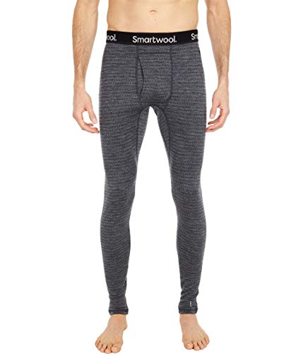 Smartwool Merino 250 Base Layer Pattern Bottoms Medium Gray Tick Stitch XL