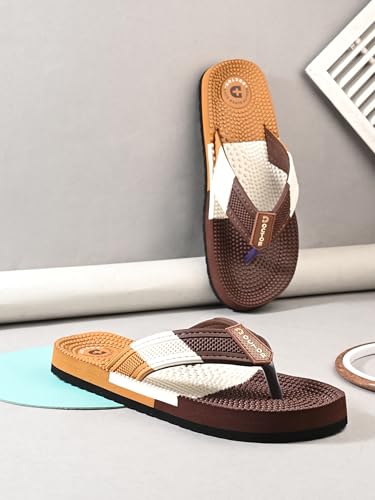 Image of DOCTOR HEALTH SUPER SOFT Men's & Boys Anti-Skid Flip Flops with Acupressure Massage Footbed | Lightweight | Soft | Doctor-Recommended Slipper for Pain Relief | All Day Wear Acupressure Doctor Slipper