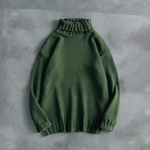 Men Sweater Round Neck Long Sleeve Sweater Regular Fit Pullover Sweater Cable Knit Pullover Fashion Warm Winter Tops2