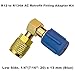 VOTNMIC R12 to R134A AC Retrofit Fitting Adapter Kit, Brass R12 R22 to R134A High/Low Fitting Port Retrofit 1/4’’ to 7/16
