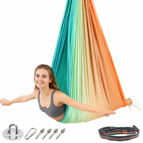 Aerial Yoga Hängematte Set, Aerial Yoga Swing, Yoga Schaukel 200...