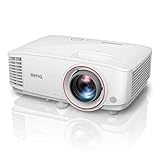 BenQ TH671ST 1080p DLP Home Theater Short Throw Projector, 3000 Lumens, Low Input Lag for Gaming, Ambient Light Sensor (Renewed)