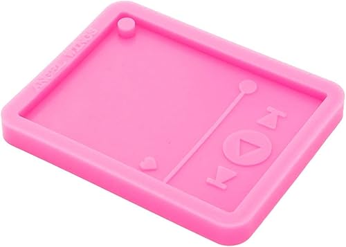 Miniatura 9 de Molde de resina brillante brillante para reproductor multimedia, llavero de epoxi, moldes de silicona, arcilla polimérica, fabricación de joyas,