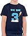 Shirtracer Ich bin Schon 3 Geburtstag Rakete Jungen T-Shirt (Navy, 3-4 Jahre 98-104 cm)