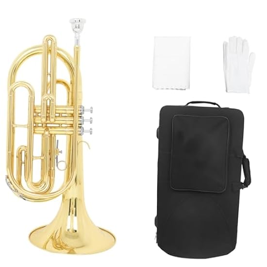 マーチングホルン Bフラット3キー大人用管楽器 マーチングホルン
