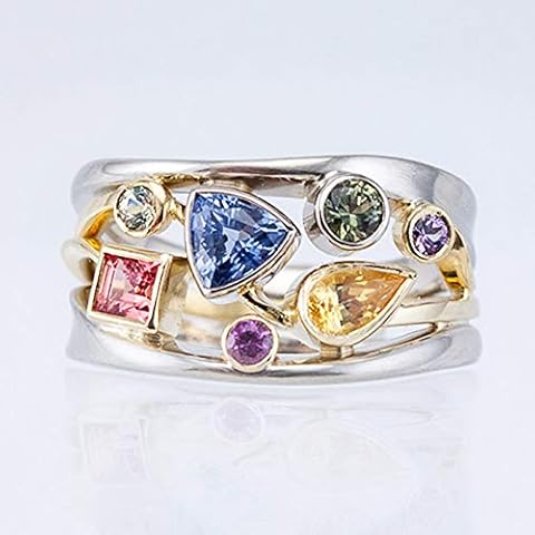 LRESJJIUJ 925 Silver Moissanite Ring Cover