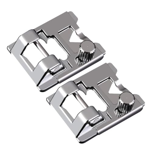 iplusmile 2piezas Prensatelas para Máquina de Coser Doméstica de Duraderas Fácil Instalación sin Tornillos Compatibles con Máquinas de Coser Ligeras para Proyectos de Costura Ropa