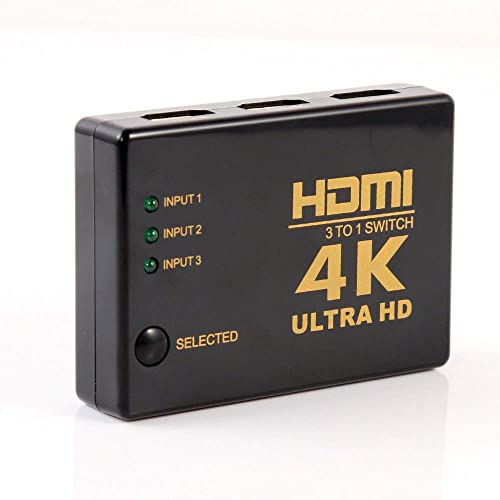 Image of Tobo 3 Port HDMI Switch Box Switcher Splitter 3 in 1 Out High Speed Port Supports 3D 1080P Video HDCP-TD-472H.