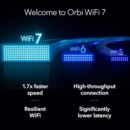 Image of NETGEAR Orbi 370 Series WiFi 7 Mesh System, Up to 4,000 sq ft., 2 Pack