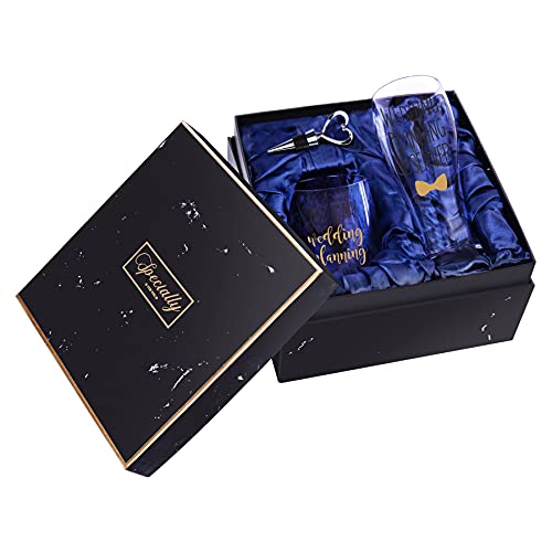 This Is My Wedding Planning Glass Set, Engagement Gift For Couples, Mr & Mrs Gift, Anniversary, Wedding Gift For Newlyweds, Bride And Groom, Bridal Shower Gift Set #TOP5