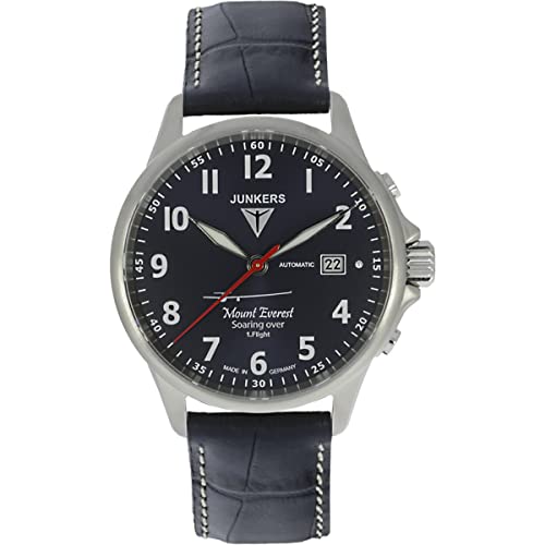Junkers Herren-Armbanduhr Analog Automatik Leder 68643