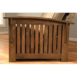 Kodiak furniture washington queen size futon frame and mattress set wood futon frame with mattress included in thunder gray color  urban country home decor