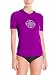 Kanu Surf Women's Ibiza Short Sleeve UPF 50+ Rash Guard, Purple, Medium