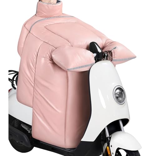 Tablier de scooter imperméable et gants en peluche chaude pour femme