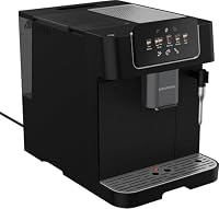 Grundig - KVA 6230 Kaffeevollautomat - 19 Bar Pumpendruck - 13-stufiges Edelstahl-Mahlwerk - Milchaufschäumdüse - 2L Wassertank - Tassenwärmer - Doppel-Auslauf - Schwarz/Silber - Robust – Ansicht 3
