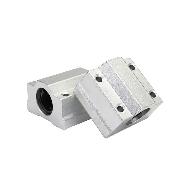 2Pcs Linearkugellager Gleitblock SC6UU-SC80UU, Aluminiumgehäuse Linearführungsschlitten für CNC 3D Drucker(SC35LUUextended)