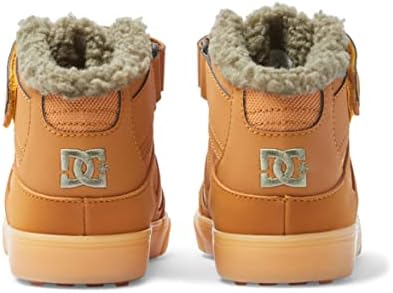 DC Shoes Jongens Pure High Top WNT Ev Sneakers, Grijs Grijs Groen, 34 EU