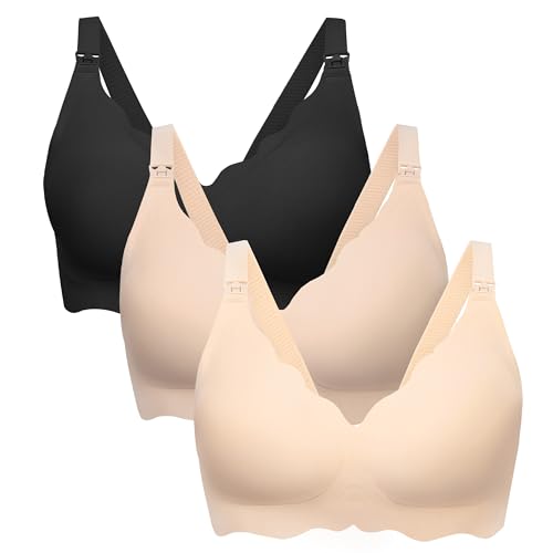 Angelhood Nursing Bras for Breastfeeding Ultra Comfort Seamless Maternity Bra