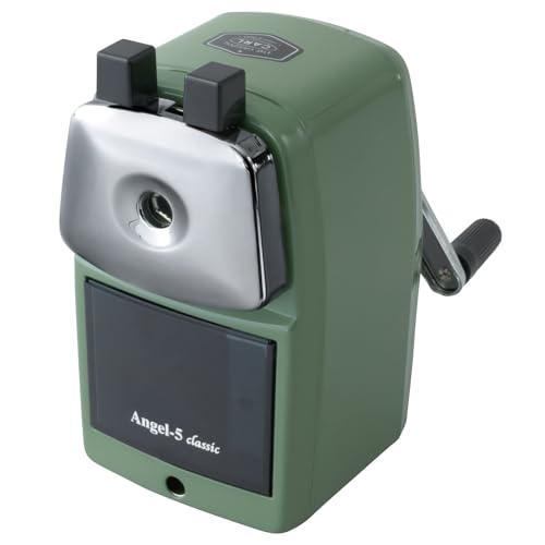 カール事務器 エンゼル5クラシック 卓上手動鉛筆削り スチール製 グリーン A5CL-G カール事務器 エンゼル5クラシック 卓上手動鉛筆削り スチール製 グリーン A5CL-G