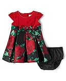 The Children's Place,Short Sleeve Fashion Dress,CLASSICRED,12-18 Months