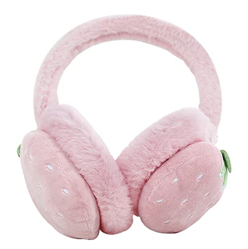 Cute Cartoon Animal Winter Earmuffs Soft Faux Fur Ear Warmers Adjustable for Adults Kids Thermal Plush Ear Muffs2