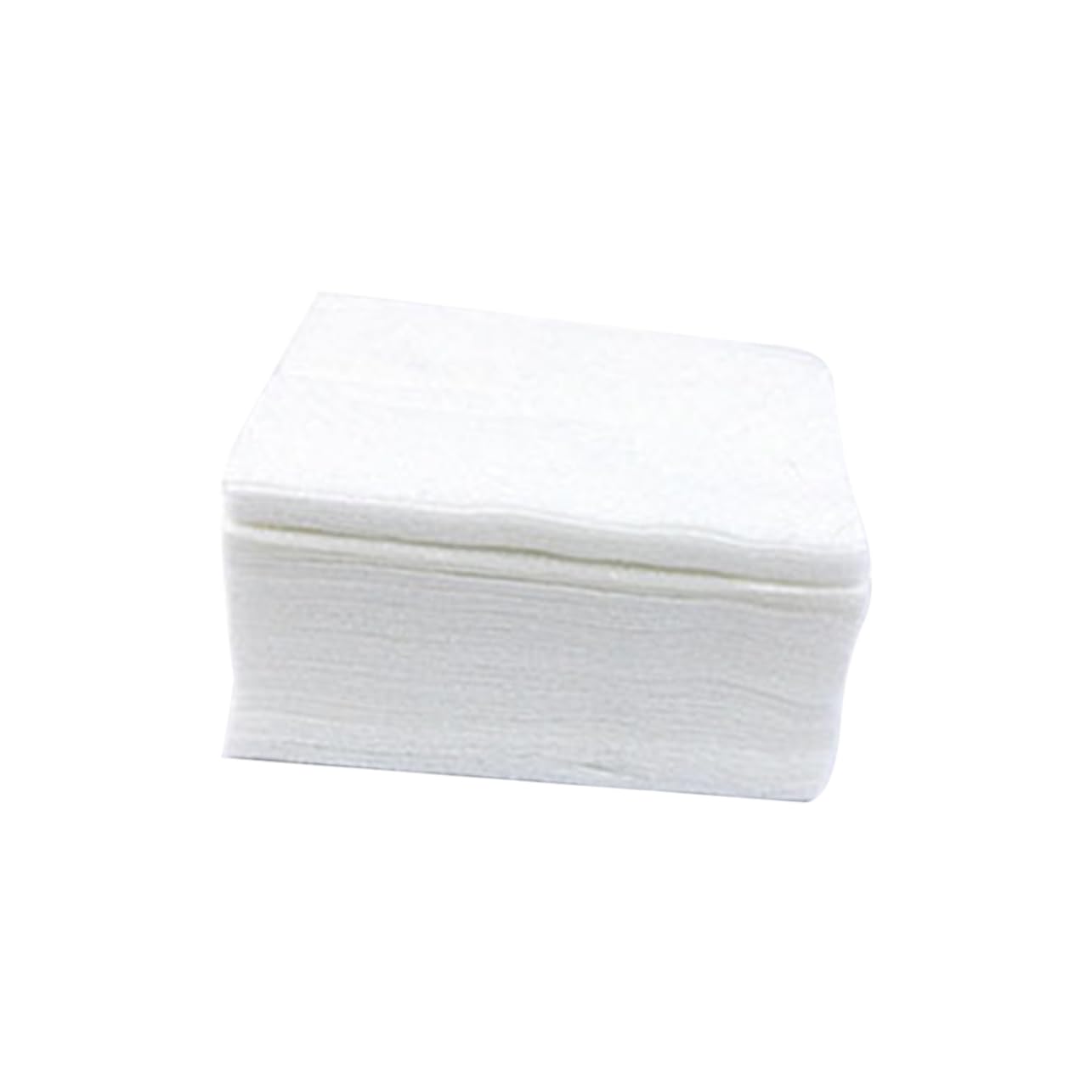 Angoily Cosmetic Cotton Makeup Pads 100pcs Single Layer 6x7cm White Nail Polish Remover Plastic Box Makeup Box