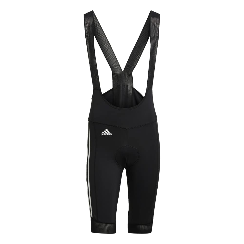 adidas Mens Cycling The Padded Cycling Bib Shorts, Black/White, XX-Large