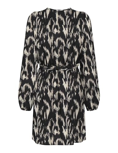 ONLY Onlnova Life Vis / Siri Dress AOP Robe OOP : 590 Motif Animal Rugueux Femme - vue 2