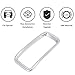 OUBOLUN Front Grill Grille Inserts for Jeep Renegade 2019-2023 Car Exterior Accessories ABS Grill Guard Cover Trim - Chrome Silver (Pack of 7)