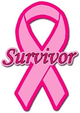 Breast Cancer Pink Ribbon Survivor Car Decal / Sticker by World Design