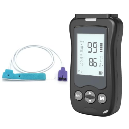 YOUYME Handheld Fingertip Pulse Oximeter with Pediatric Wrap Probe