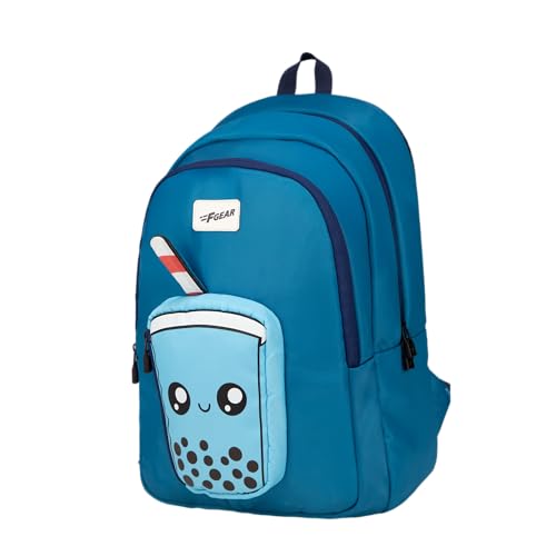 Image of F Gear Cocoa 23L Backpack|Soft Touch|Colourful & attractive theme brings a fun space-inspired look|with two Spacious Compartments,1 Front Pocket & Water Bottle Holder
