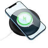 Moko Armor Charging Station Compatible with Magnetic Safe Wireless Charger, Charger Organizer Accessories Cord Winder Cable Storage Fits with Magnetic Safe Charging iPhone 12 Pro Max Mini, Black
