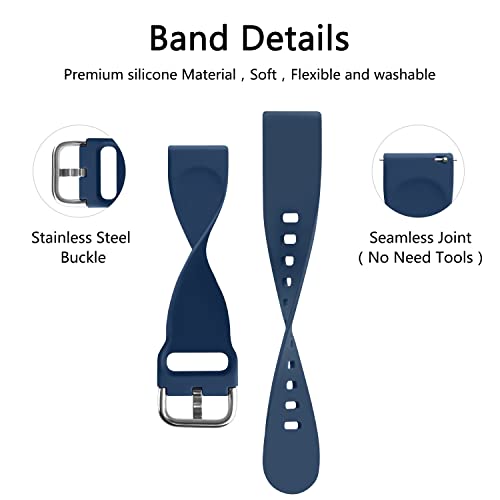 3 Pack Bands Compatible with Gizmo Watch Band Replacement for Kids, Soft Silicone Adjustable Sport Strap Replacement Wristbands for Verizon Gizmo Watch 2 / Gizmo Watch 1 Smartwatch Boys Girls