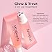 MCoBeauty Glow and Treat 2-in-1 Lip Treatment Birthday Cake - Tinted Lip Oil Squalane Roller Ball Applicator - Glossy Moisturizing Lip Balm Gloss Dry Lips - Vegan Cruelty Free Lip Care - 10ml