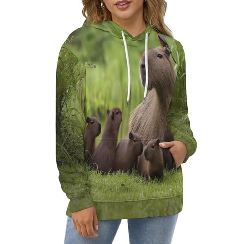 Sweat à Capuche Capybaras 3D : Le Cadeau Original Idéal