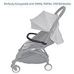 Brogtorl Baby Kinderwagen Zubehör Stoßstange Armlehne Griff Querstange Kompatibel mit Babyzen YoYo 2 und Yoyo+, BSP01, Schwarz