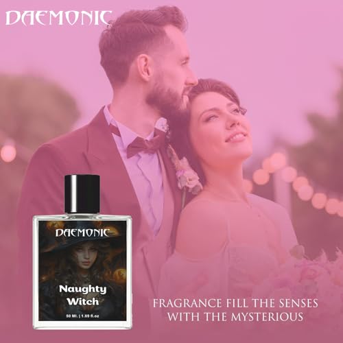 Image of DAEMONIC Naughty Witch Perfume for Men,50 ML|Spicy,Woody-Oudh Scent Eau De Parfum|Long Lasting Mens Perfume|Best Date Night Fragrance Body Spray|Valentine gift for husband |Gift for Boyfriend|Gift for Men