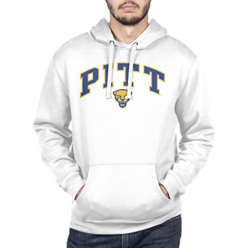 Top of the World NCAA Pittsburgh PanthersNCAA Men's Hoodie Sweatshirt Arch, White, Size Large