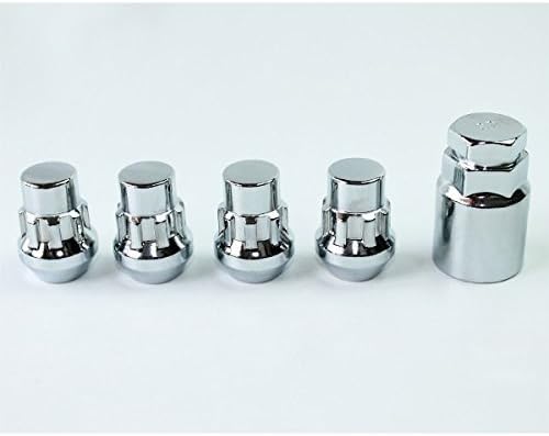 Amazon 新品 盗難防止 メッキ 袋 ロックナット 12x1 5 19hex 21hex 4個 アダプターソケット付き ロックナット 車 バイク