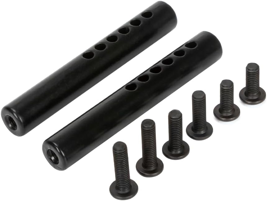 Metal Bumper Holder Mounts Front Rear Replacement for 1/10 RC Crawler Car Axial SCX10 90046 Traxxas TRX4 TRX6 YK4102 (Round)