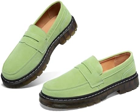 Women's Suede Penny Loafer Comfort Driving Moccasins Casual Slip-Ons Loafer Flats Fashion Women Business Work Shoes