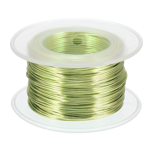 Fil en aluminium vert gazon de 0,8 mm pour fabrication de bijoux et bricolage DIY