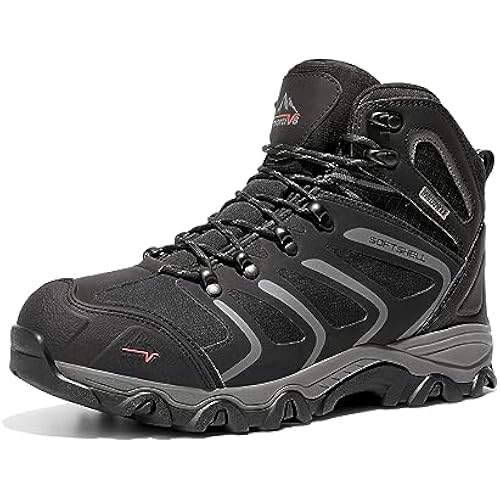 NORTIV 8 Men's Ankle High Waterproof Hiking Boots