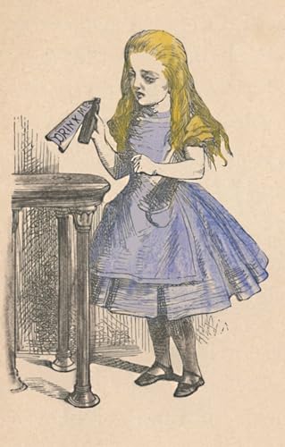 Toile Alice buvez-moi Tenniel pour créer une ambiance féerique dans votre chambre